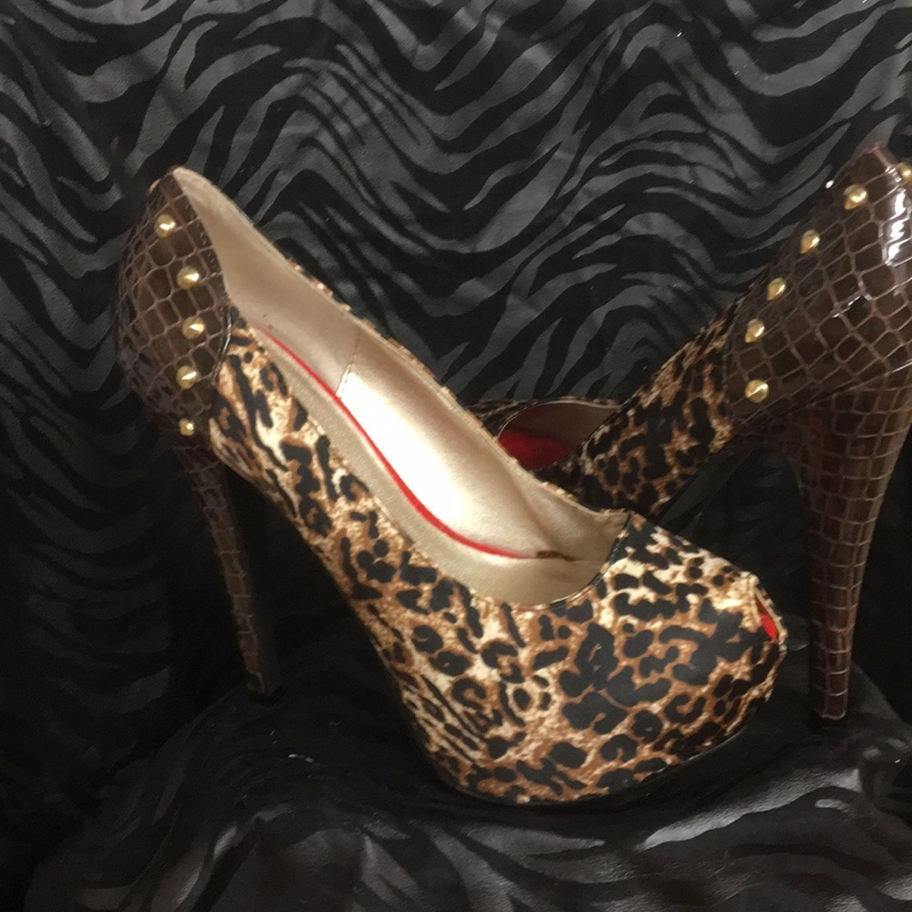 Qupid Animal print stilettos. New with Box